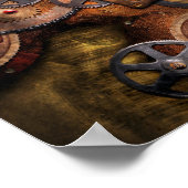 Steampunk - tandwielen - Binnenwerken Poster (Hoek)