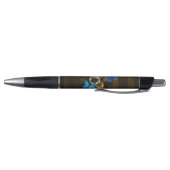 Steampunk tandwielen en blauwe vlinders pen (Bodem)