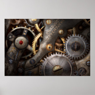 Steampunk - Tandwielen - Horologie Poster