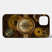 Steampunk-tandwielen op een visueel ontwerp met ki Case-Mate iPhone case (Achterkant (horizontaal))