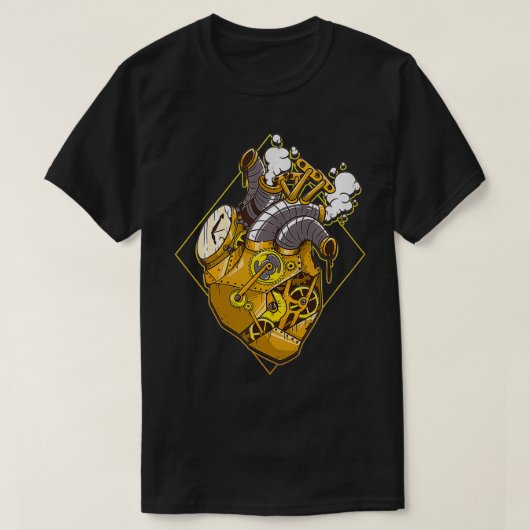 Steampunk tandwielen t-shirt (Design voorkant)