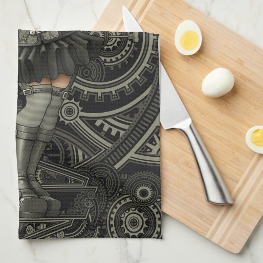 Steampunk theedoek (Quarter Fold)