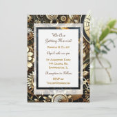 Steampunk thema bruiloft kaart (Staand voorkant)