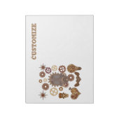 Steampunk Theme Thunder_Cove Notitieblok (Gedraaid)