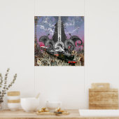 Steampunk-tijdmachine Poster (Keuken)