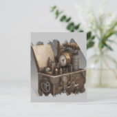 Steampunk tijdmachine - schatkist (Staand voorkant)