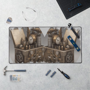 Steampunk tijdmachine - schatkist bureaumat