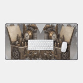 Steampunk tijdmachine - schatkist bureaumat (Keyboard & Muis)