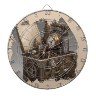 Steampunk tijdmachine - schatkist dartbord