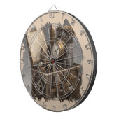 Steampunk tijdmachine -  schatkist dartbord (Voorkant Rechts)