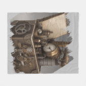 Steampunk tijdmachine -  schatkist fleece deken (Voorkant (Horizontaal))