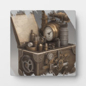 Steampunk tijdmachine -  schatkist fotoplaat (Voorkant)
