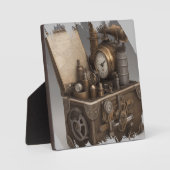 Steampunk tijdmachine -  schatkist fotoplaat (Voorkant)