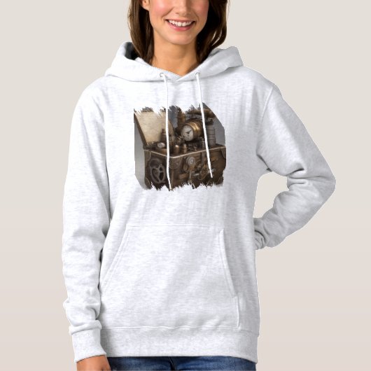 Steampunk tijdmachine - schatkist hoodie (Voorkant)