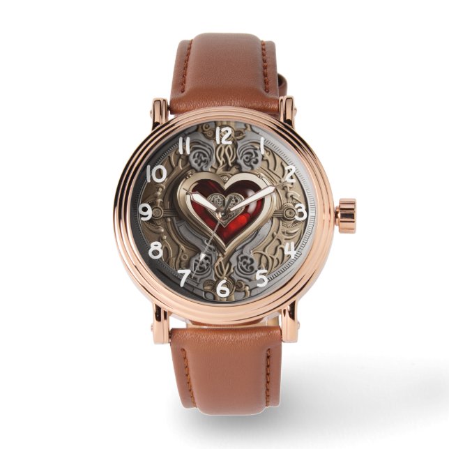 Steampunk tijdmachine -  schatkist horloge (Voorkant)