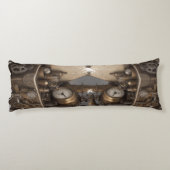 Steampunk tijdmachine -  schatkist lichaamskussen (Achterkant)