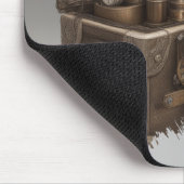 Steampunk tijdmachine - schatkist muismat (Hoek)