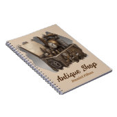 Steampunk tijdmachine -  schatkist notitieboek (Rechterzijde)