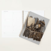 Steampunk tijdmachine - schatkist planner (Display)