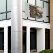 Steampunk tijdmachine -  schatkist spandoek (Buitenkant Gebouw)