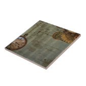 Steampunk-tijdmachine Tegeltje (Zijkant)