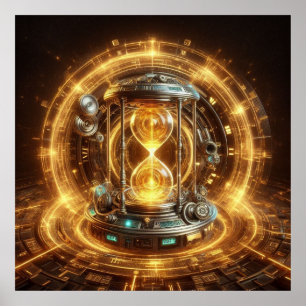 Steampunk, Tijdmachine, Tijd/Ruimte/Continuum 003X Poster