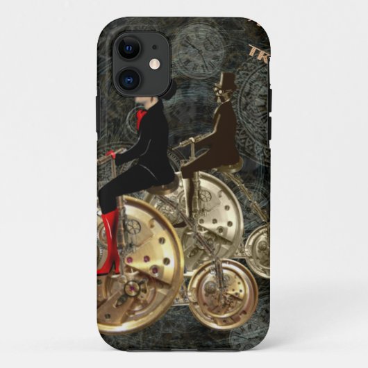 Steampunk-tijdreis, klokwerk pensny farding Case-Mate iPhone case (Achterkant)