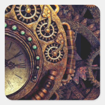 Steampunk Time Clock-tandwielen