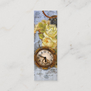 Steampunk Time Machine Pocket Watch Visitekaartje