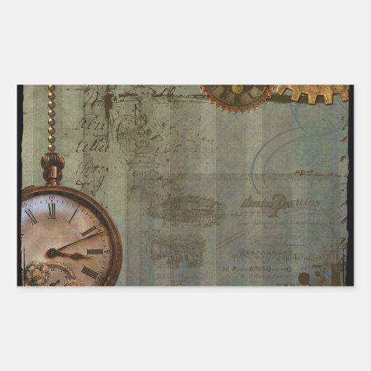 Steampunk Time Machine Stickers (Voorkant)