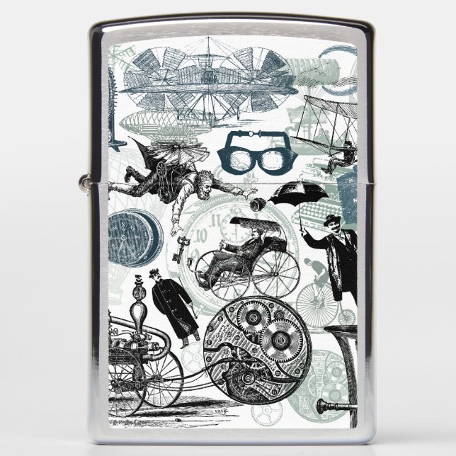 Steampunk Time Traveler Collage (Voorkant)