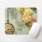Steampunk Time & Yellow Roses Muismat (Met muis)