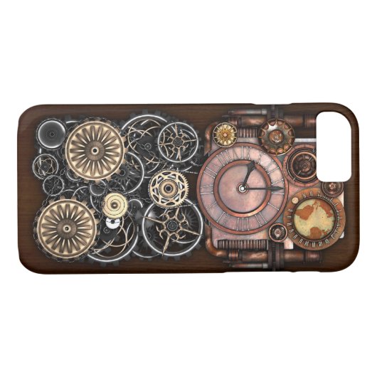 Steampunk Timepart Redux Case-Mate iPhone Case (Achterkant (Horizontaal))