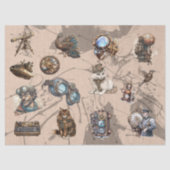 Steampunk Tissuepapier (Voorkant)