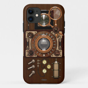  Steampunk TLR-camera iPhone 11 Hoesje
