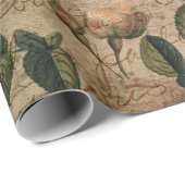 Steampunk Torn Roos | depressie Cadeaupapier (Rol Hoek)