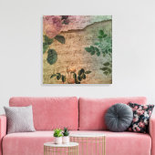 Steampunk Torn Roos | depressie Canvas Afdruk (Insitu (Woonkamer))