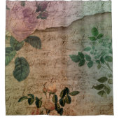 Steampunk Torn Roos | depressie Douchegordijn (Voorkant)