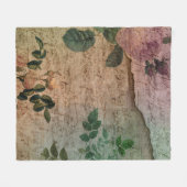 Steampunk Torn Roos | depressie Fleece Deken (Voorkant (Horizontaal))