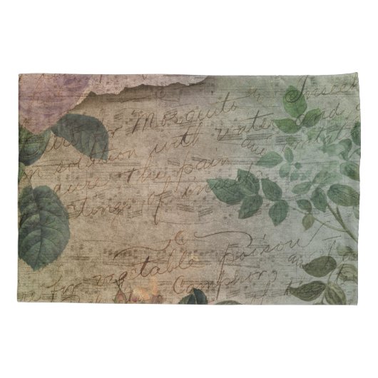 Steampunk Torn Roos | depressie Kussensloop (Achterkant)