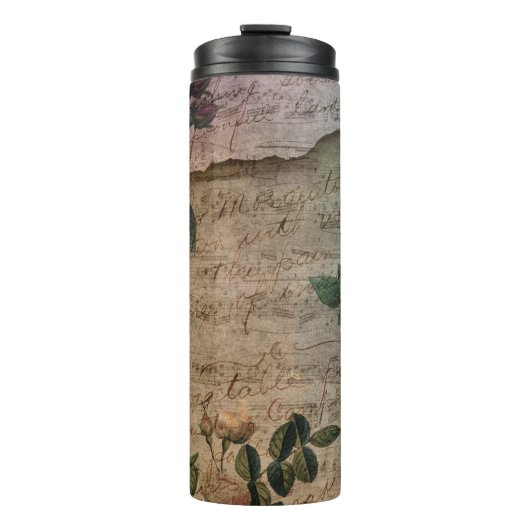 Steampunk Torn Roos |  depressie Thermosbeker (Voorkant)