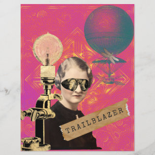 Steampunk Trailblazer Pop Art papier
