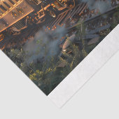 Steampunk Train Tissuepapier (Detail)