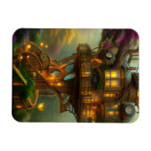 Steampunk Treehouse Observatory Magneet (Horizontaal)