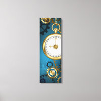 Steampunk turquoise achtergrond met tandwielen