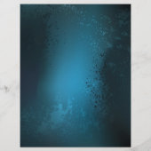 Steampunk turquoise Achtergrond met tandwielen Flyer (Achterkant)