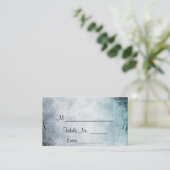 Steampunk Turquoise Coeur Mariage Cartes de Place (Debout devant)