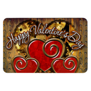 Steampunk Valentijn 3 Premium Magnet Magneet