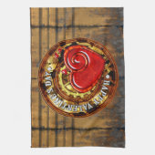 Steampunk Valentine 1A Serviettes de cuisine (Vertical)