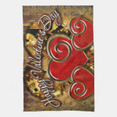 Steampunk Valentine 3 Serviette de cuisine (Vertical)